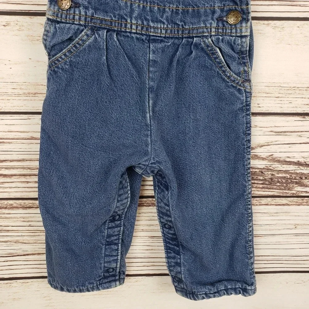 OshKosh B'Gosh 24 Mon VTG Lined Denim Overalls